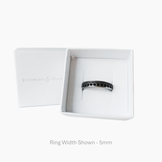 Tree Of Life Titanium Memorial Ring