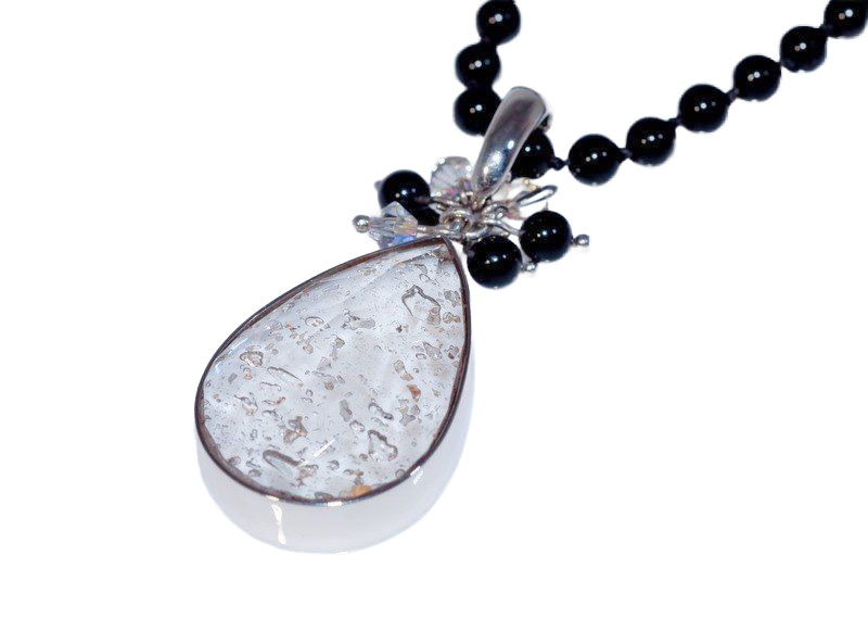 9ct Gold Teardrop Memorial Ashes Necklace