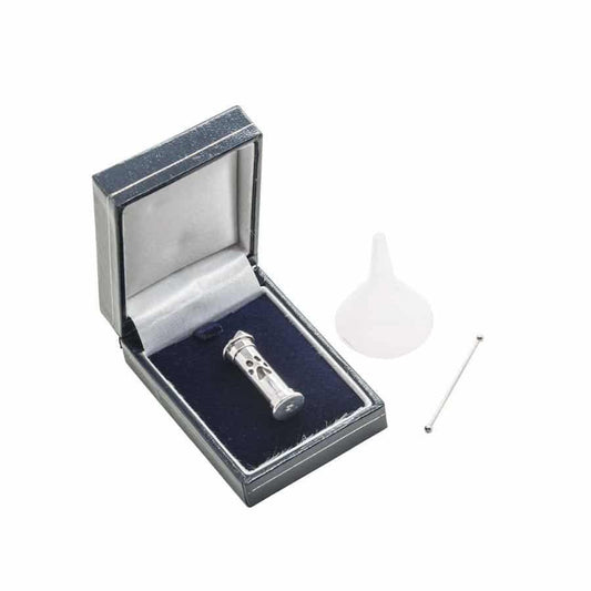 Paw Print Memory Pendant Capsule, Sterling Silver, with Chain