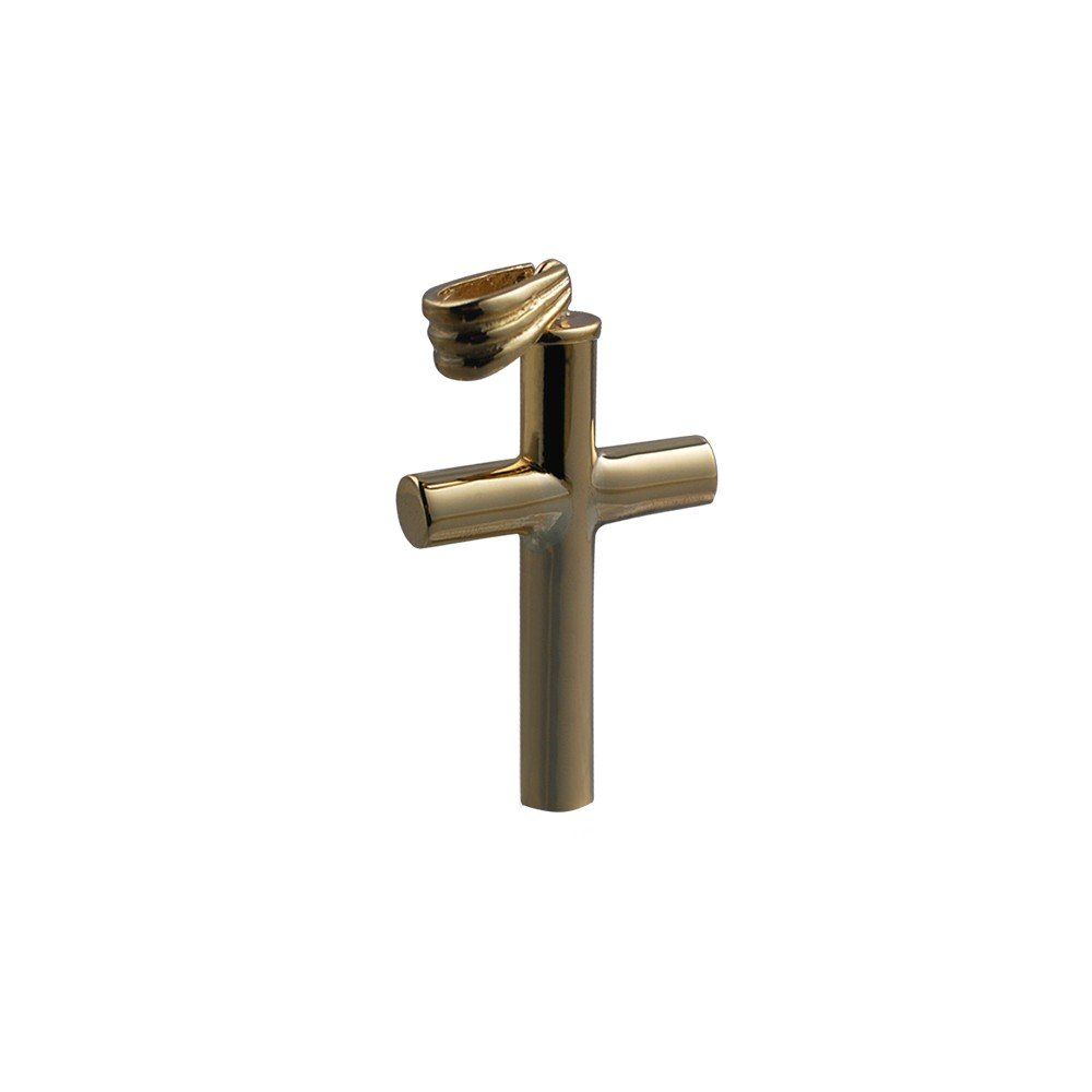 9ct Gold Handmade Plain Memorial Cross. 32x18x4mm
