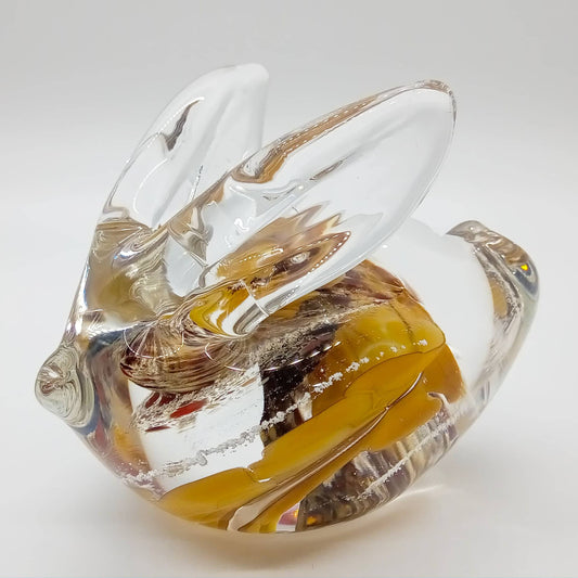 Ashes in Rabbit Memorial Paperweight