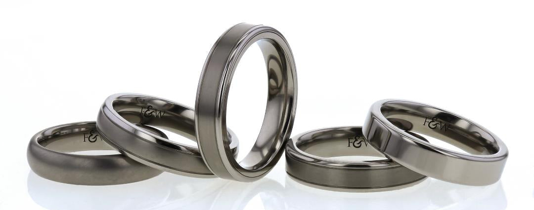 Memorial titanium slim 5mm rings with hidden ashes, hair or fur of loved ones and pets handmade in the uk