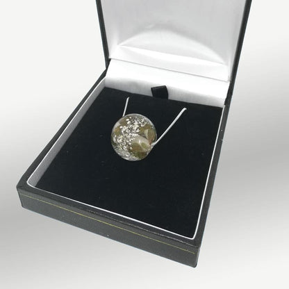 Ashes Memorial Glass Bead Necklace