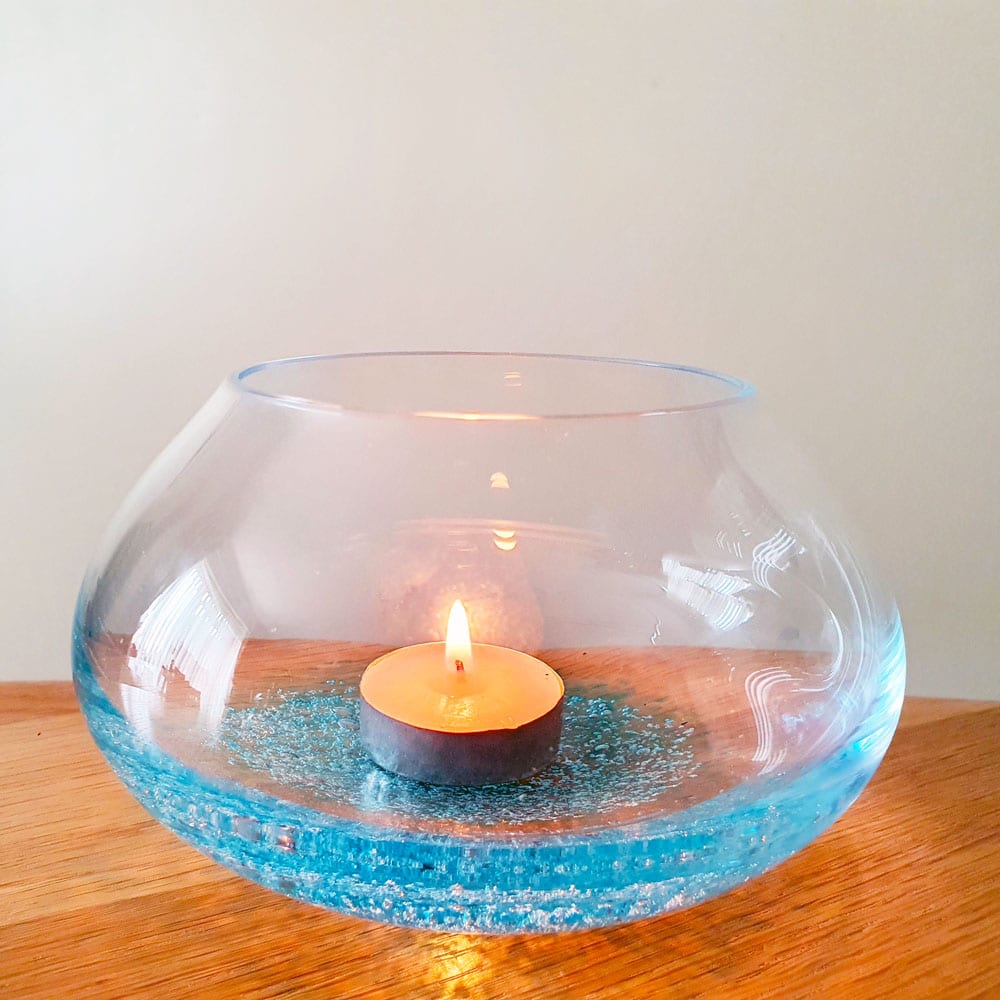 Ashes Infused Crystal Glass Radiance Tealight Holder