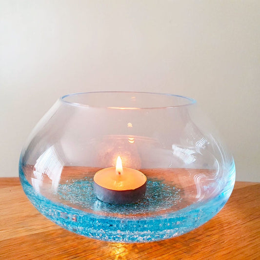 Ashes Infused Crystal Glass Radiance Tealight Holder