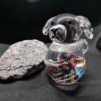 Ashes in Dog Memorial Paperweight