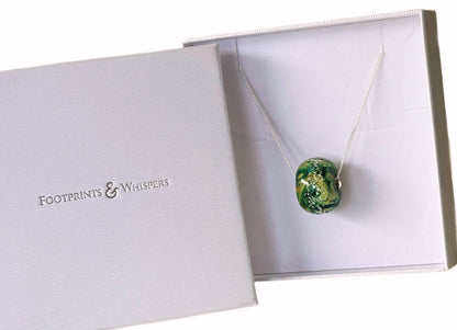 Ashes Memorial Glass Bead Necklace