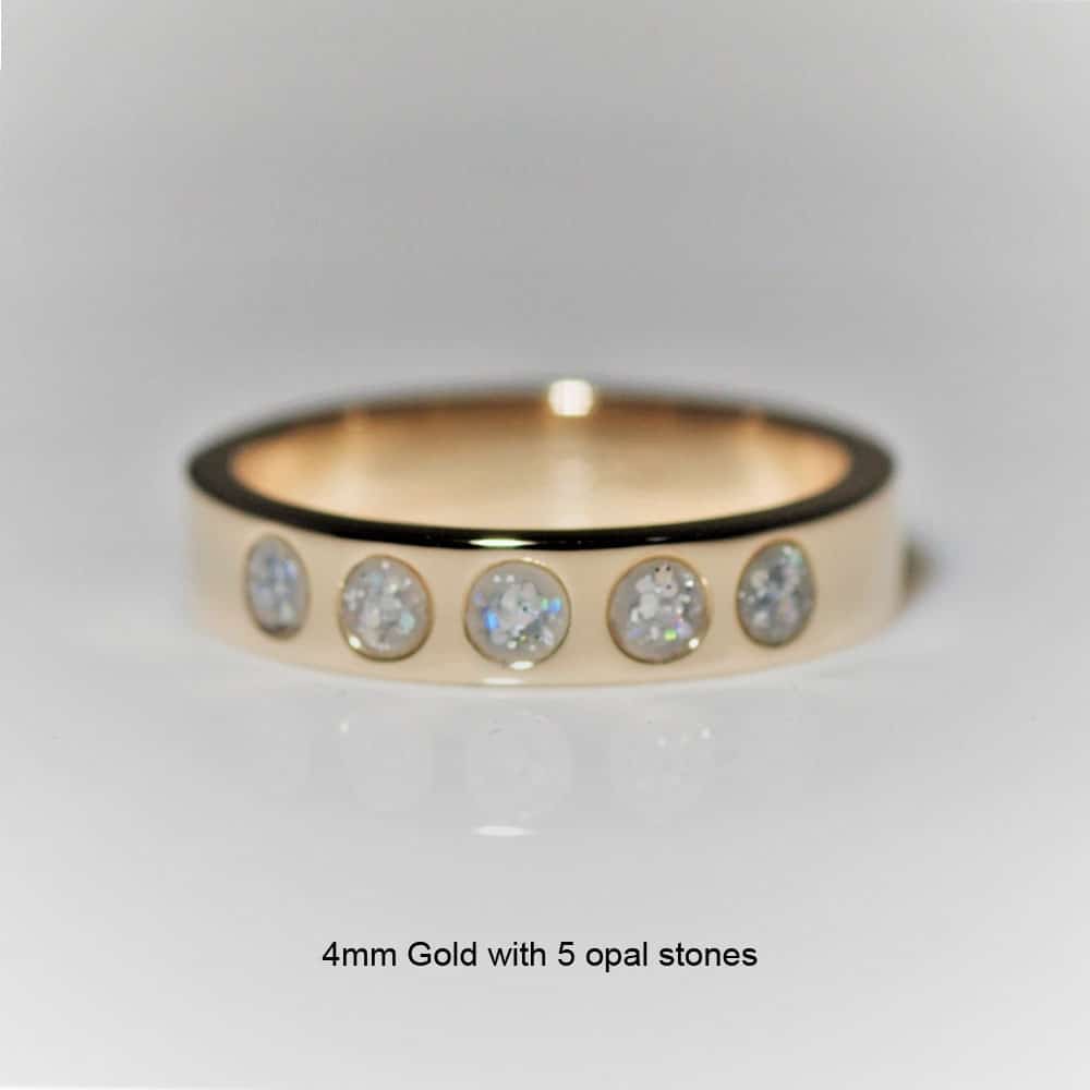 Crystallure Band Memorial Ring