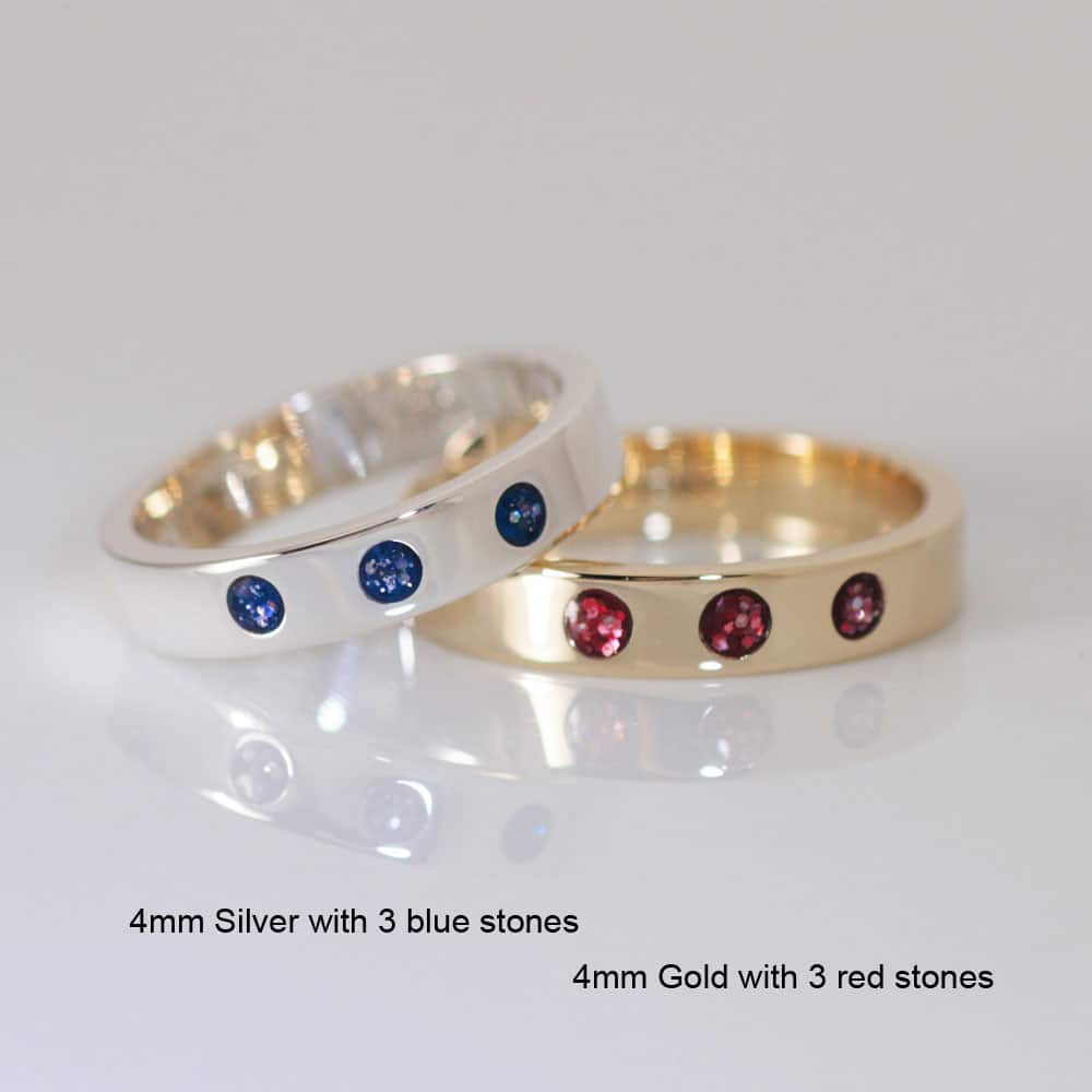 Crystallure Band Memorial Ring