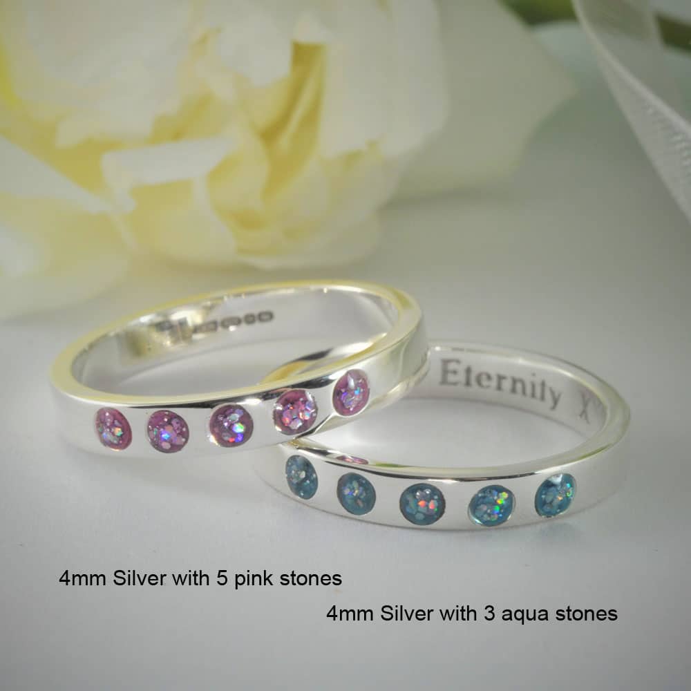 Crystallure Band Memorial Ring