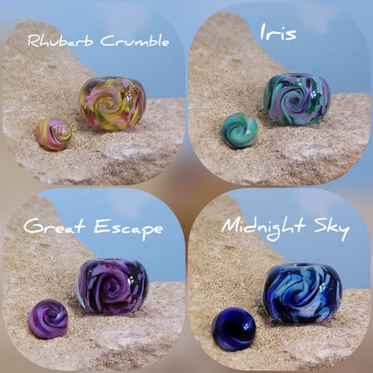 Ashes-Infused Glass Charm Memorial Necklace