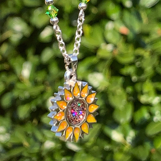 Comforting Sunflower Pendant