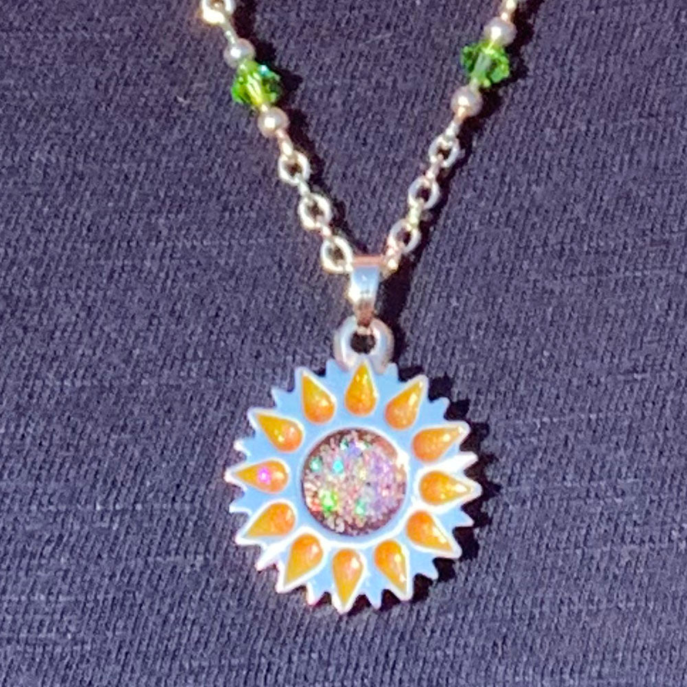 Comforting Sunflower Pendant