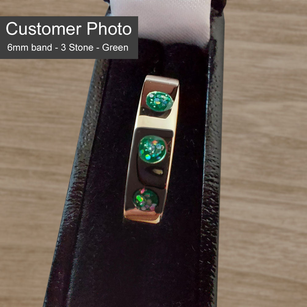 Crystallure Band Memorial Ring