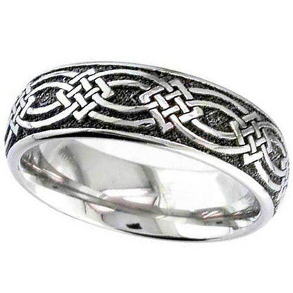 Celtic Knot Titanium Memorial Ring