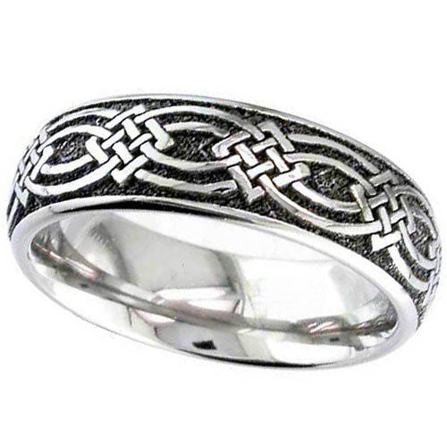 Celtic Knot Titanium Memorial Ring