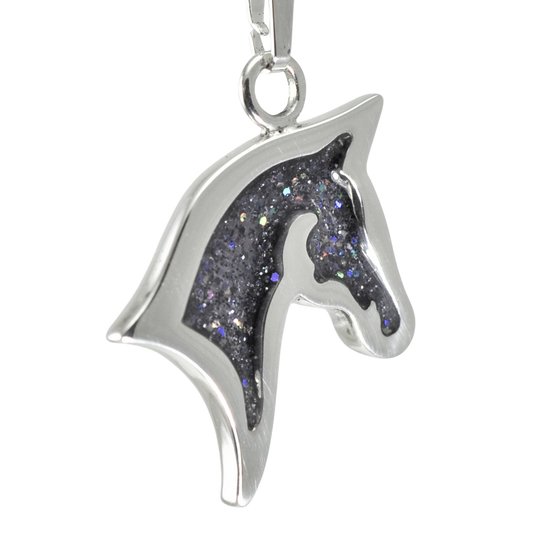 Sterling Silver Horse Memorial Necklace