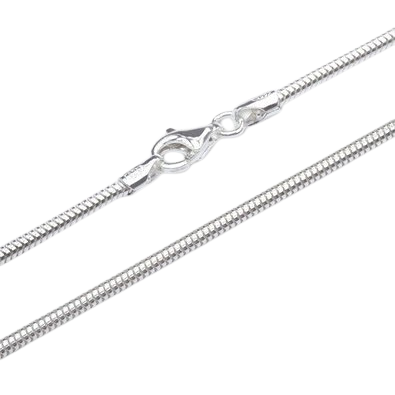 Sterling Silver Cross Memorial Necklace With Snake Chain