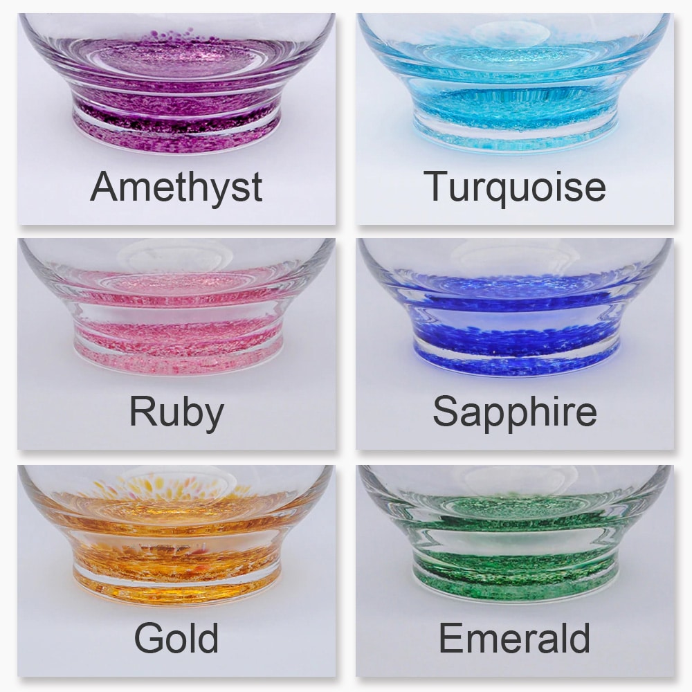 Ashes Infused Crystal Glass Serenity Vase