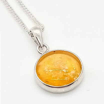 Ashes-Infused Glass Charm Memorial Necklace