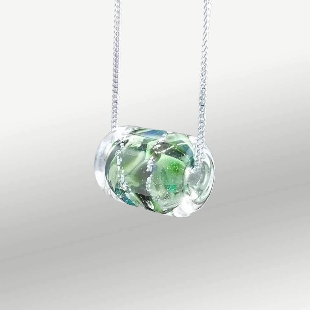 Memorial Glass Bar Necklace for Ashes