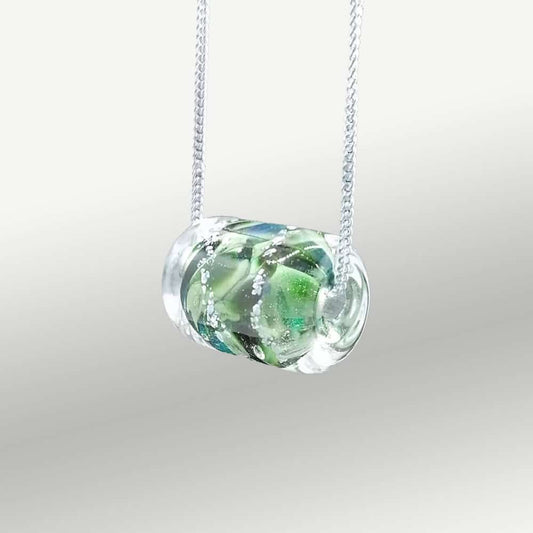 Memorial Glass Bar Necklace for Ashes