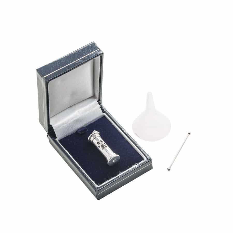 Paw Print Memory Pendant Capsule, Sterling Silver, with Chain