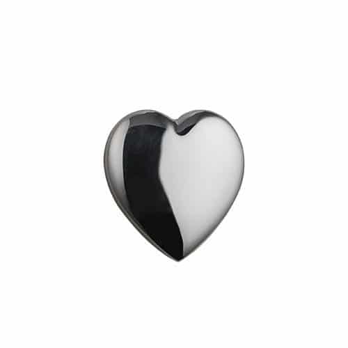 Silver Handmade Plain Heart Memorial Locket. 30x28mm