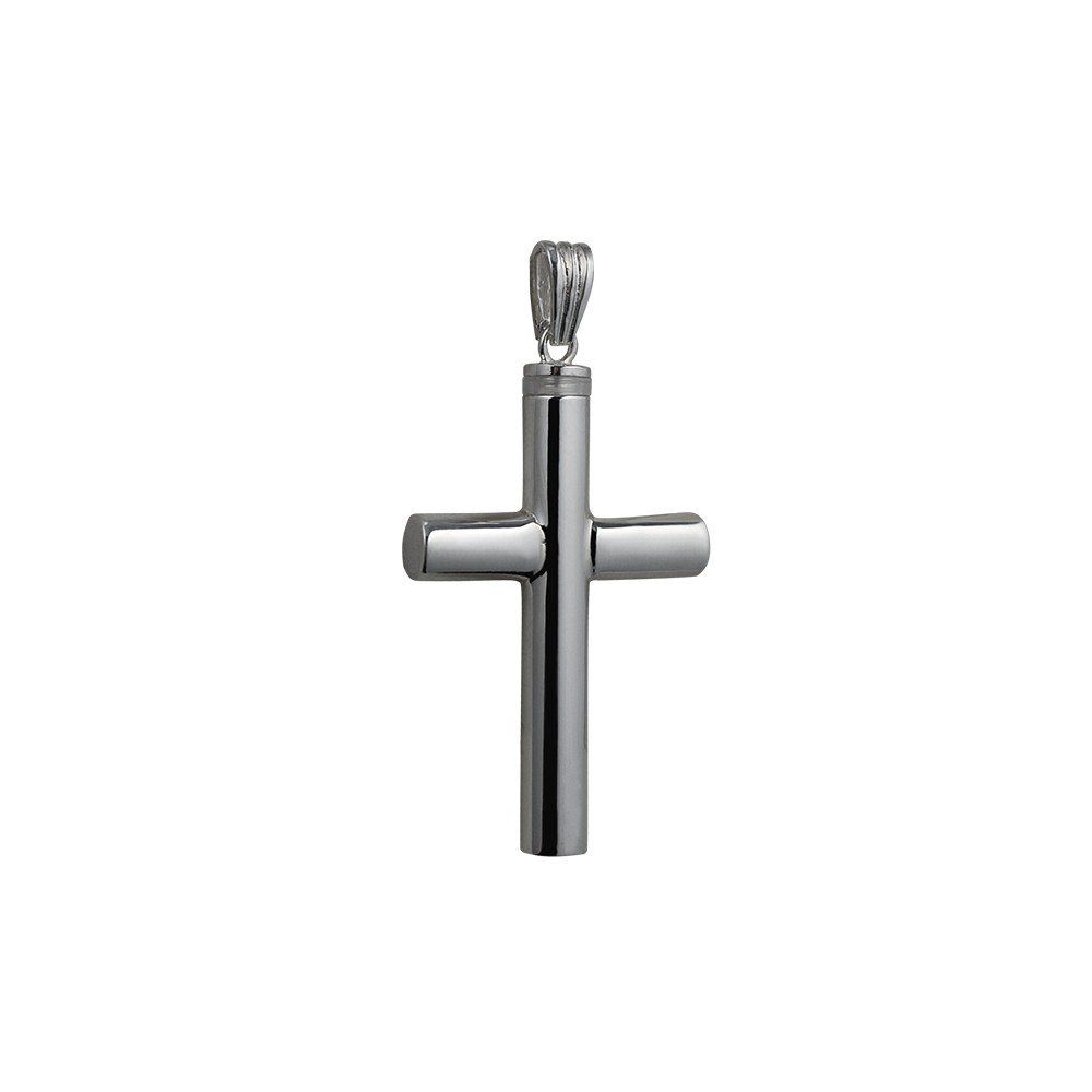 Silver Handmade Plain Memorial Cross. 40x25x6mm