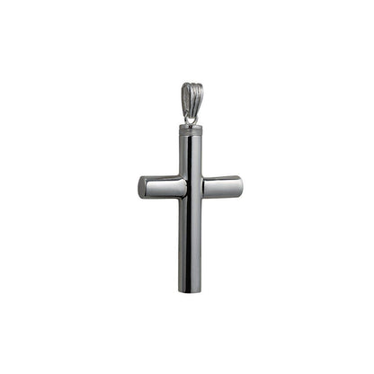 Silver Handmade Plain Memorial Cross. 40x25x6mm
