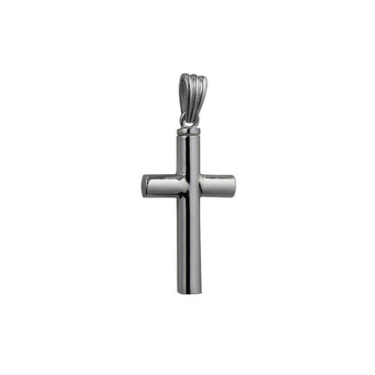 Silver Handmade Plain Memorial Cross. 32x18x4mm