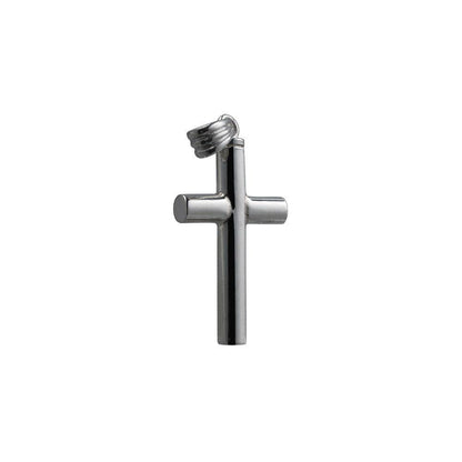 Silver Handmade Plain Memorial Cross. 32x18x4mm