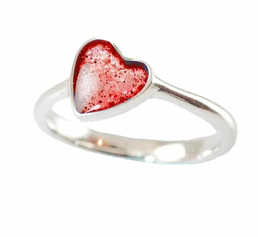 Eternity Crystallure Heart Ring, Red
