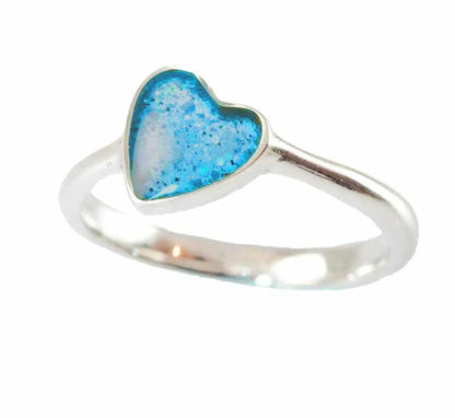 Eternity Crystallure Heart Ring, Aqua