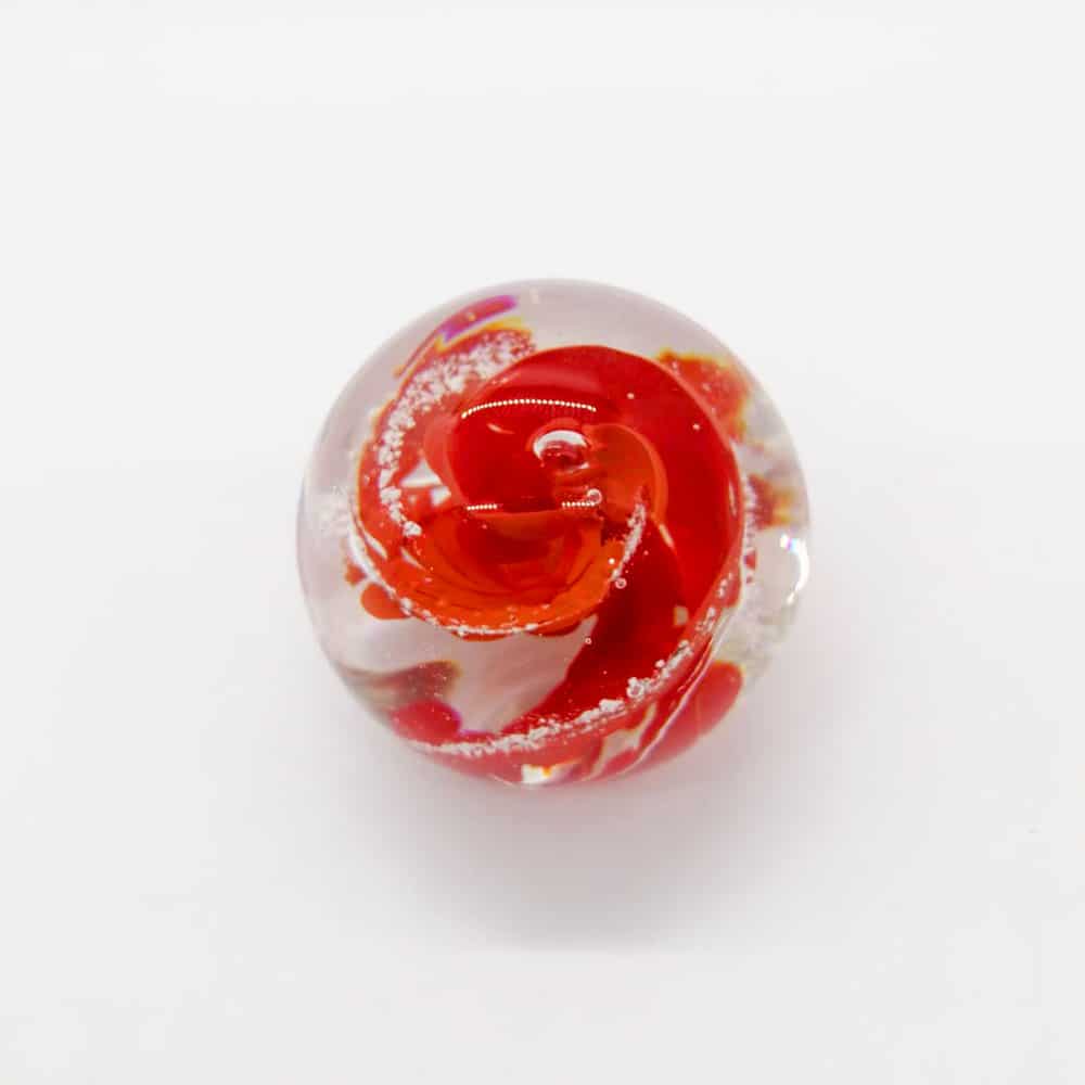 Ashes in Rose Memorial Paperweight