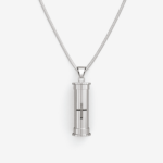 Silver Cross Memory Pendant Capsule