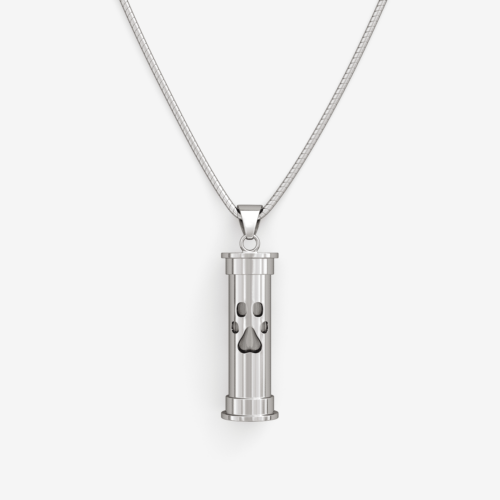 See You Heart Ash Necklace with Zirconia Pet Ashes Memorial Jewellery |  Dignity Pet Crematorium