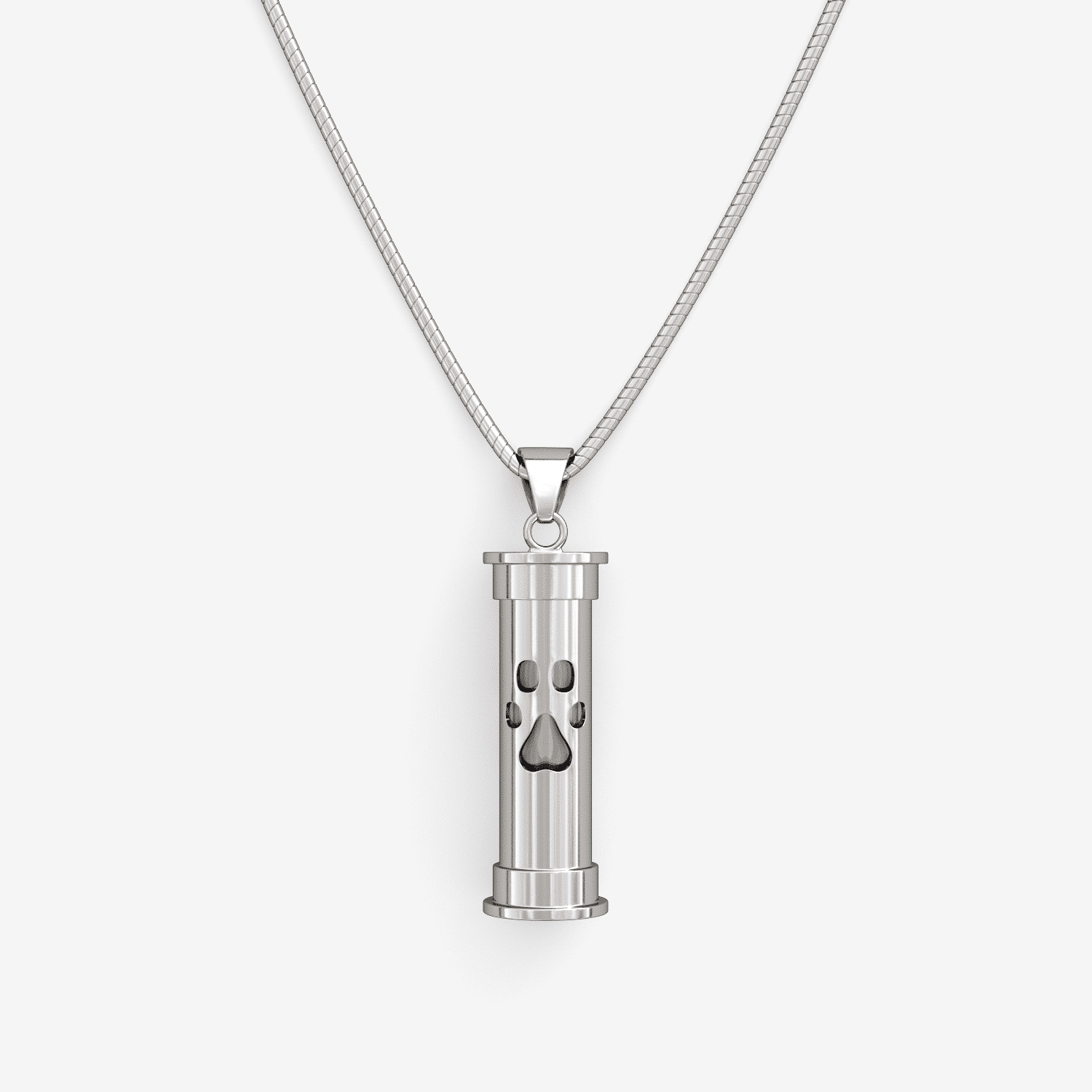 Cylinder Silver Urn Necklace | Ashes Jewellery