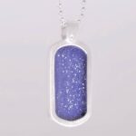 Crystallure Dog Tag Pendant With Ashes