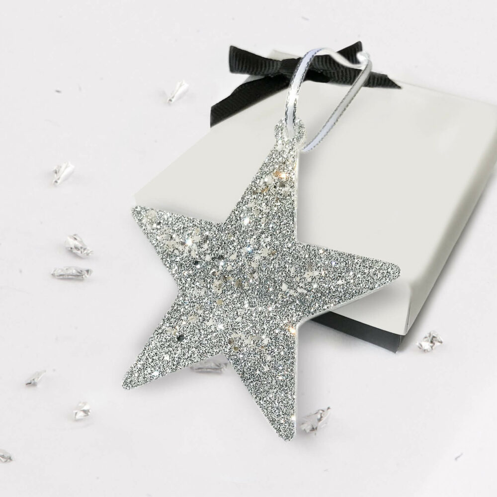Christmas Star, Tree Decoration Infused With Ashes