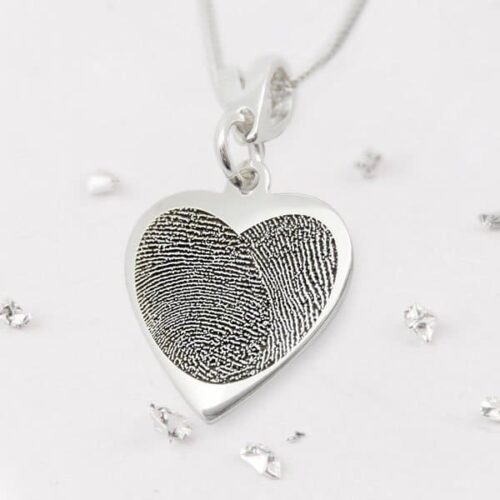 Fingerprint Heart Pendant