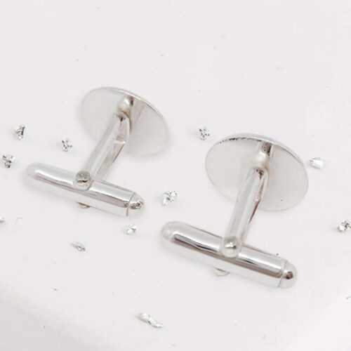Fingerprint Round Cufflinks