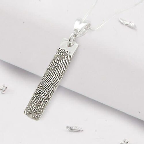 Oblong Fingerprint Pendant