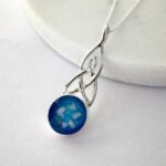 Celtic Round Memorial Cremation Ashes Necklace