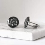 Gents Cremation Ashes Cufflinks, Stainless Steel