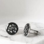 Gents Cremation Ashes Cufflinks, Stainless Steel
