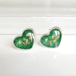 Heart Memorial Cremation Ashes Earrings