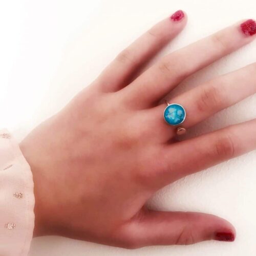 Circle Adjustable Memorial Ashes Ring
