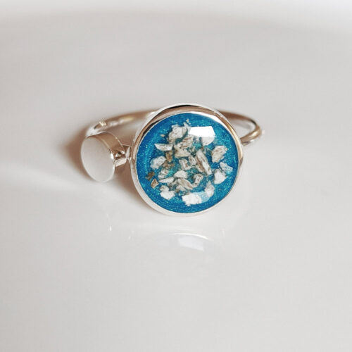 Circle Adjustable Memorial Ashes Ring
