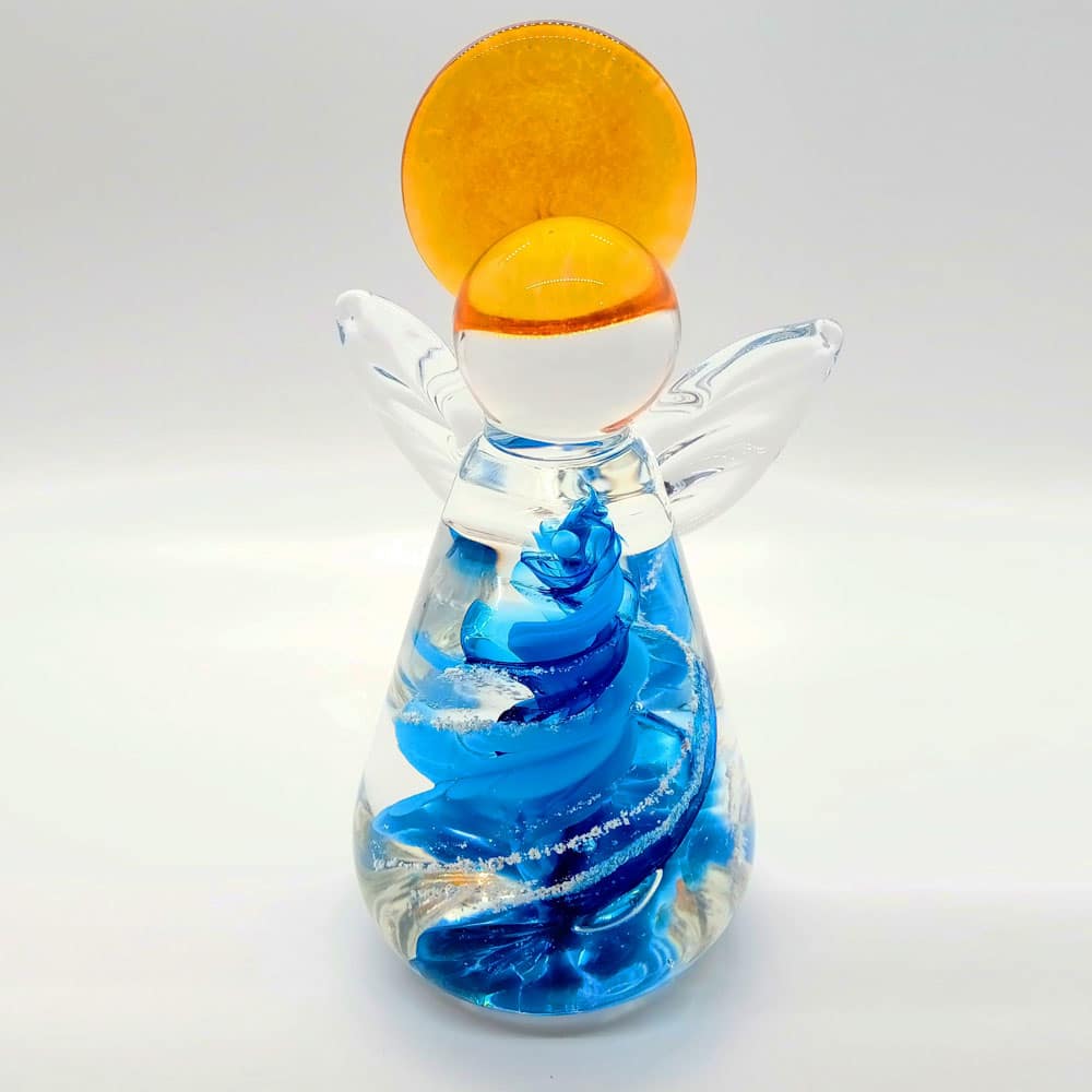 Ashes in Angel Memorial Paperweight